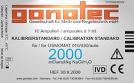 2000 mOsmol/kg calibration standard