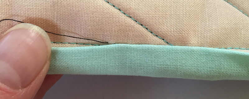 Invisible Hand Sewn Quilt Binding