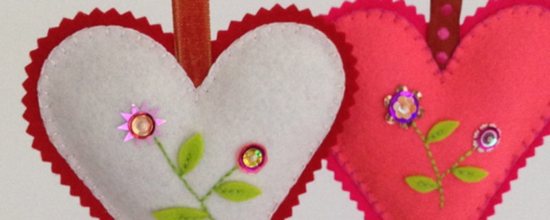 Felt Heart Sachets